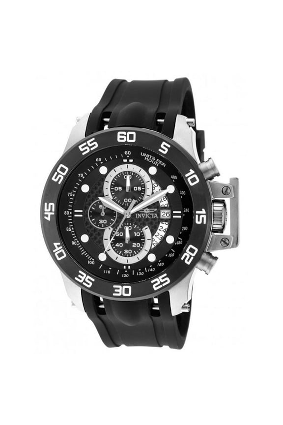 Men's I-Force Chrono Black Polyurethane & Carbon Fiber Dial