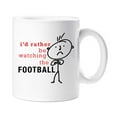 thumbnail image 1 of Men's I'd Rather Be Watching The Football Mug Cup Gift Dad Husband Fathers Day Friend Birthday Christmas Cup, 1 of 1