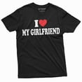 thumbnail image 1 of Men's I love my Girlfriend T-shirt Valentine's day GF tee shirt Boyfriend Girlfriend Tee Shirt, 1 of 7