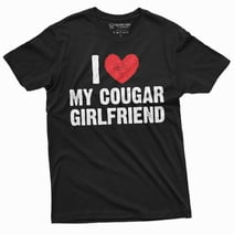 Men's I love my cougar girlfriend T-shirt Valentine's day boyfriend gift tee shirt