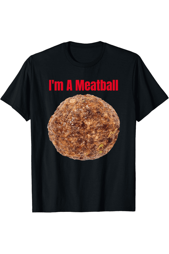 Men's I'm A Meatball Funny Lazy Simple Costume Halloween T-Shirt