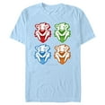 thumbnail image 1 of Men's ICEE Bear Colorful Faces  Graphic Tee Light Blue Small, 1 of 4