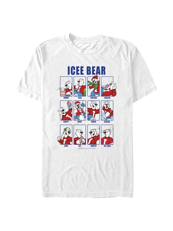 Men's ICEE Bear Emotions Graphic Tee White Large