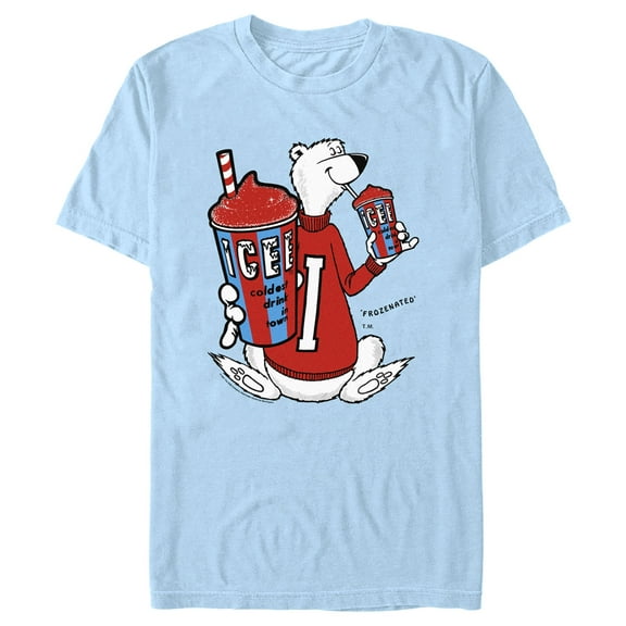 Men's ICEE Coldest Drink in Town Frozenated Graphic Tee Light Blue Large