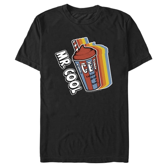Men's ICEE Coldest Drink in Town Mr. Cool Graphic Tee Black Small