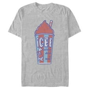 Mens ICEE Coldest Drink in Town Retro Graphic Tee Athletic Heather Medium