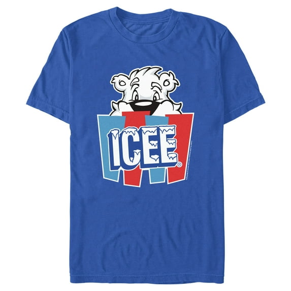 Men's ICEE Peekaboo Bear Logo Graphic Tee Royal Blue 3X Large