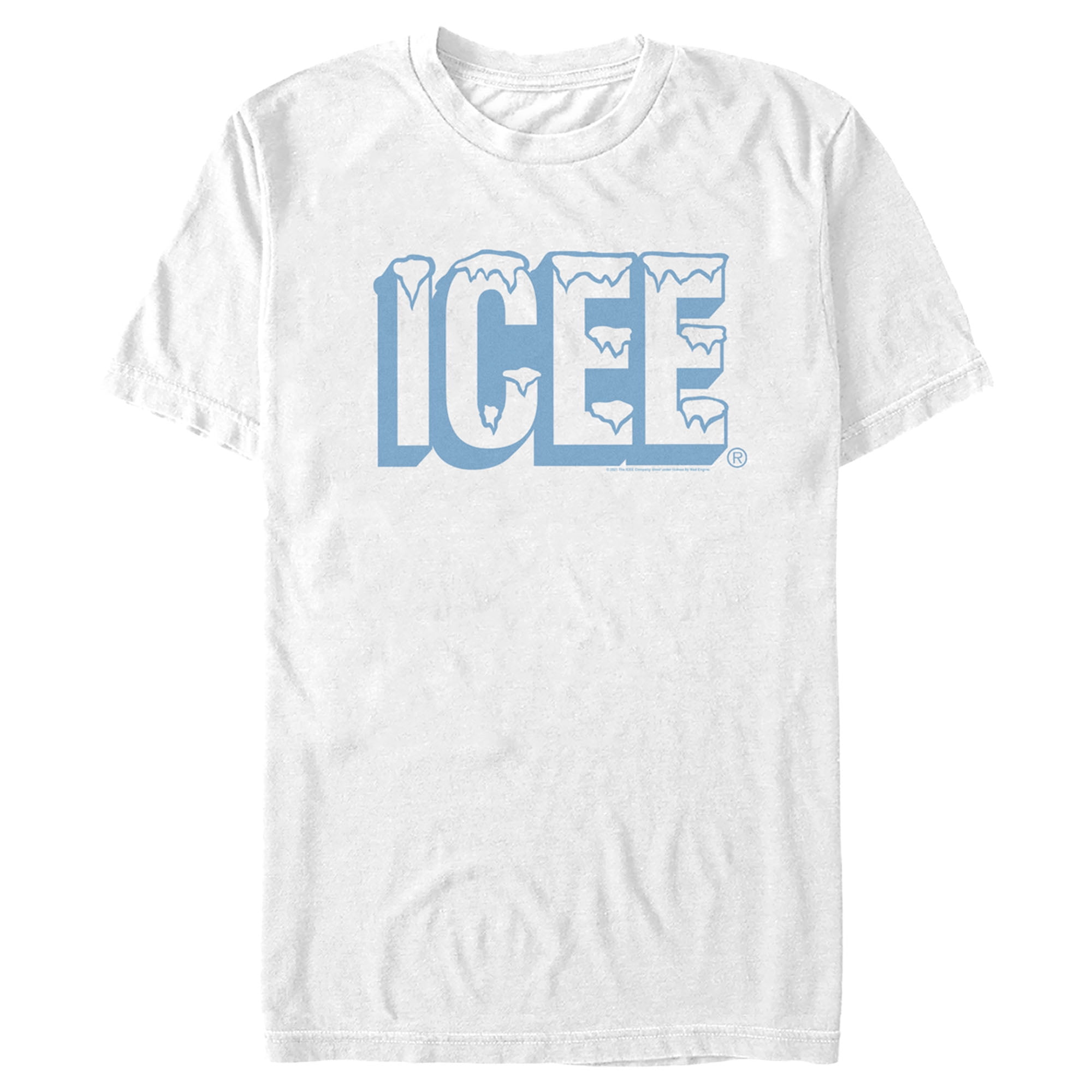 Men's ICEE Simple Blue Logo Graphic Tee White Medium - Walmart.com