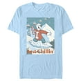 thumbnail image 1 of Men's ICEE Bear Just Chillin' while Iceboarding  Graphic Tee Light Blue Large, 1 of 4