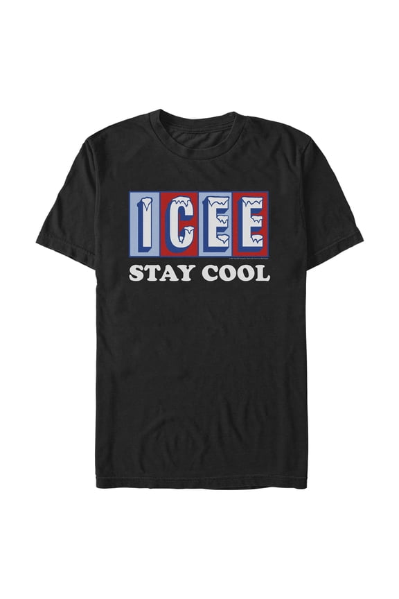 Men's ICEE Stay Cool Retro Logo  Graphic Tee Black Large
