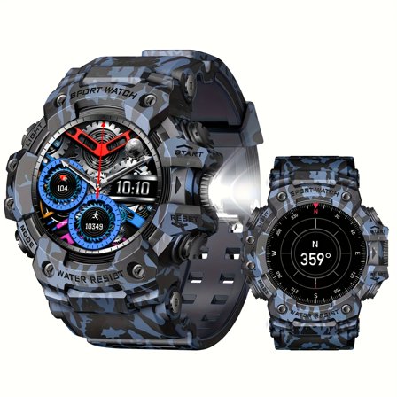 Men's IP68 Waterproof Smart Watch - Call Function, 100+ Sports Modes, TFT HD Display, Outdoor Activity Monitor, for iPhone & Android