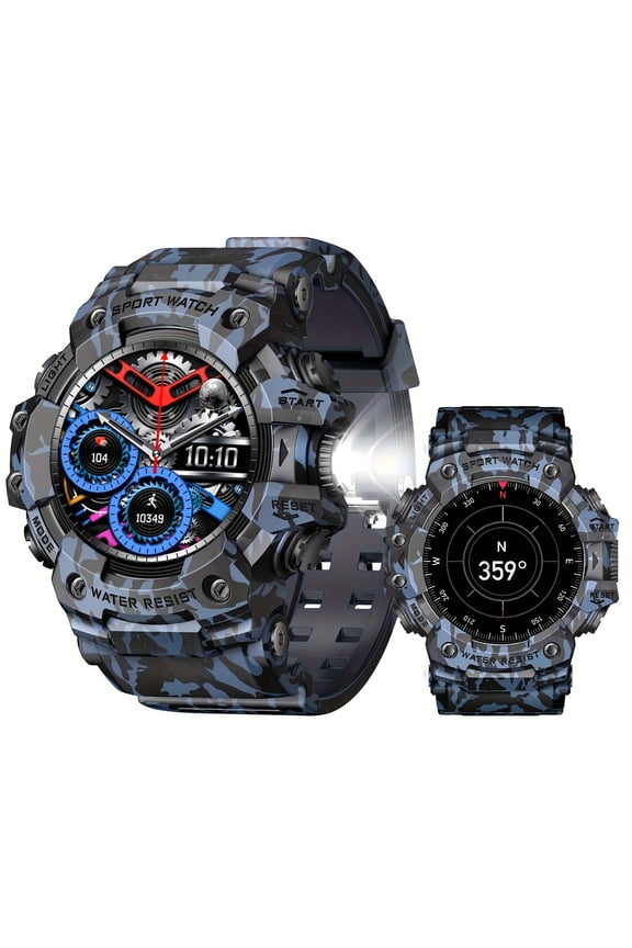 Men's IP68 Waterproof Smart Watch - Call Function, 100+ Sports Modes, TFT HD Display, Outdoor Activity Monitor, for iPhone & Android