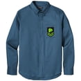 thumbnail image 1 of Men's IRISH MILITARY PATCH Twill Shirt with Pocket, 4XL Regatta Blue, 1 of 2