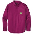 thumbnail image 1 of Men's IRISH SHAMROCK PATCH Twill Shirt with Pocket, Large Wild Berry, 1 of 2