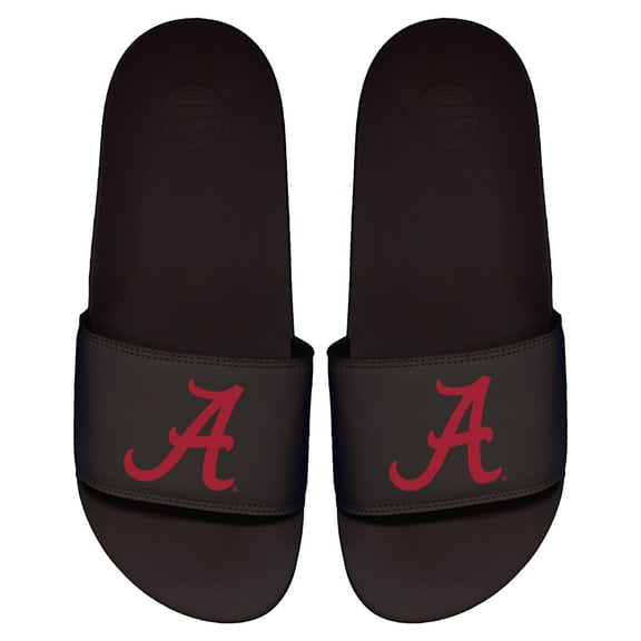 Men's ISlide Black Alabama Crimson Tide Primary Logo Motto Slide Sandals