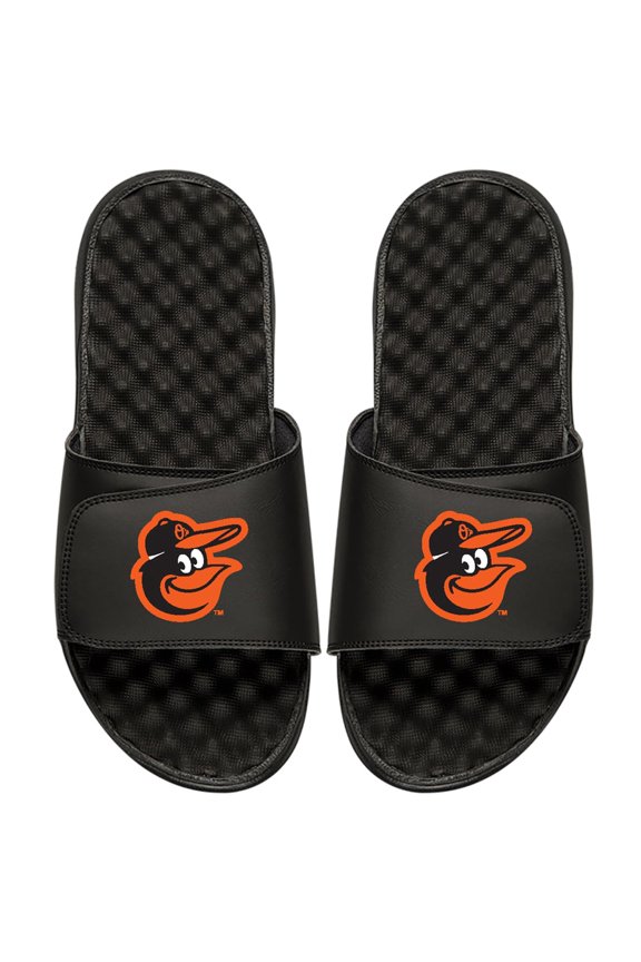 Men's ISlide Black Baltimore Orioles Primary Logo Slide Sandals