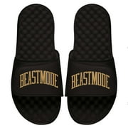Mens ISlide Black Beast Mode Wordmark Slide Sandals