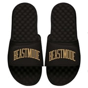 Mens ISlide Black Beast Mode Wordmark Slide Sandals