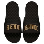 Mens ISlide Black Beast Mode Wordmark Slide Sandals