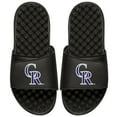 thumbnail image 1 of Men's ISlide Black Colorado Rockies Primary Logo Slide Sandals, 1 of 1