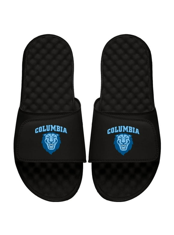 Men's ISlide Black Columbia University Primary Logo Slide Sandals