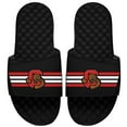 thumbnail image 1 of Men's ISlide Black Cornell Big Red Varsity Stripes Slide Sandals, 1 of 1