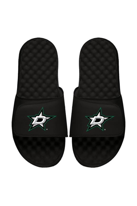 Men's ISlide Black Dallas Stars Primary Logo Slide Sandals