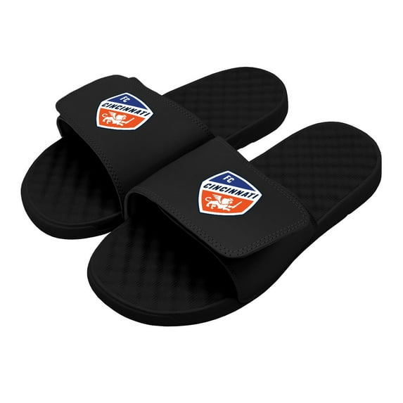 Men's ISlide Black FC Cincinnati Primary Logo Slide Sandals