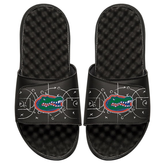 Men's ISlide Black Florida Gators Chalk Court Slide Sandals