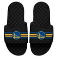 thumbnail image 1 of Men's ISlide Black Golden State Warriors Stripes Slide Sandals, 1 of 1