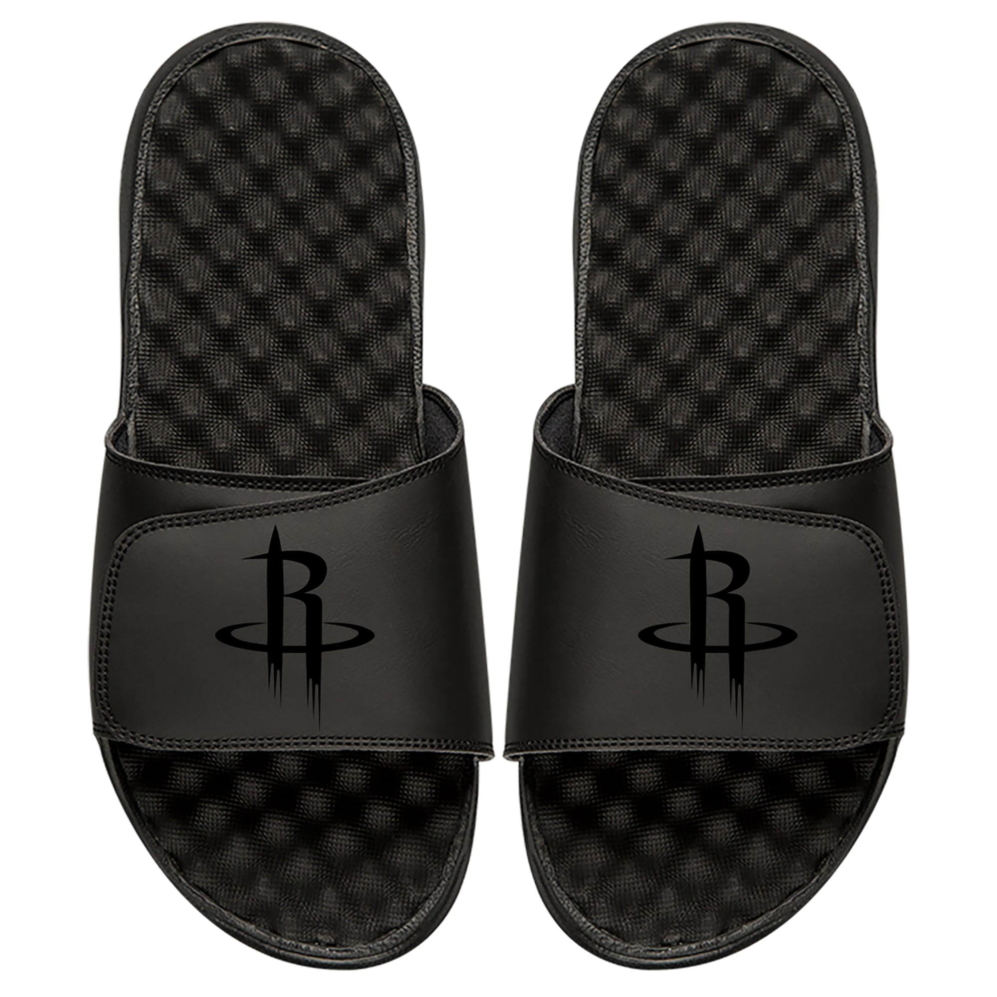 Men's ISlide Black Houston Rockets Tonal Slide Sandals