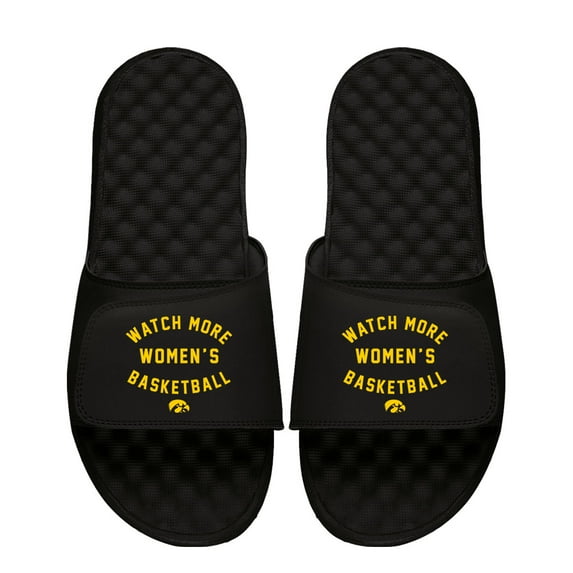 Men's ISlide Black Iowa Hawkeyes Watch More Women's Basketball Slide Sandals