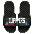 thumbnail image 1 of Men's ISlide Black LA Clippers Statement Jersey Split Slide Sandals, 1 of 1