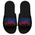 thumbnail image 1 of Men's ISlide  Black LA Clippers Warped Slide Sandals, 1 of 1