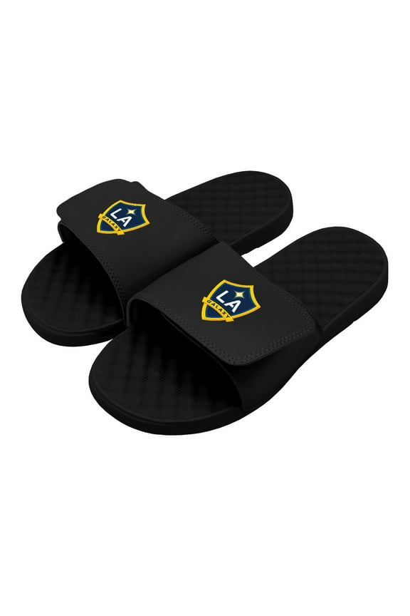 Men's ISlide Black LA Galaxy Primary Logo Slide Sandals