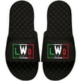 thumbnail image 1 of Men's ISlide  Black LWO Mexican Flag Slide Sandals, 1 of 1