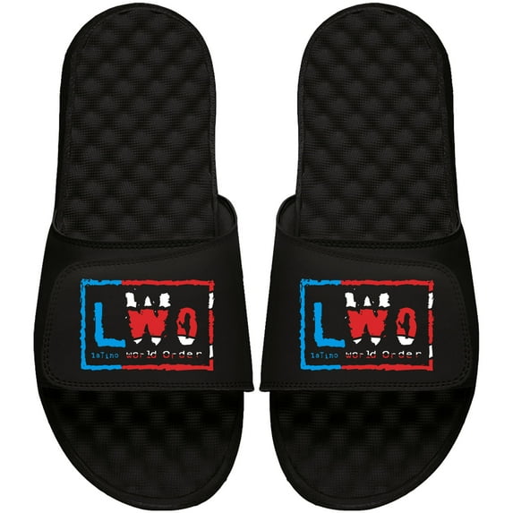 Men's ISlide Black LWO Puerto Rican Flag Slide Sandals