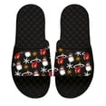 thumbnail image 1 of Men's ISlide Black Miami Heat Holiday Pattern Slide Sandals, 1 of 1