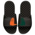 thumbnail image 1 of Men's ISlide Black Miami Hurricanes U Hands Slide Sandals, 1 of 1