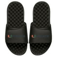 thumbnail image 1 of Men's ISlide Black Miami Hurricanes Wordmark Slide Sandals, 1 of 1