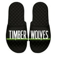 thumbnail image 1 of Men's ISlide Black Minnesota Timberwolves Statement Slide Sandals, 1 of 1