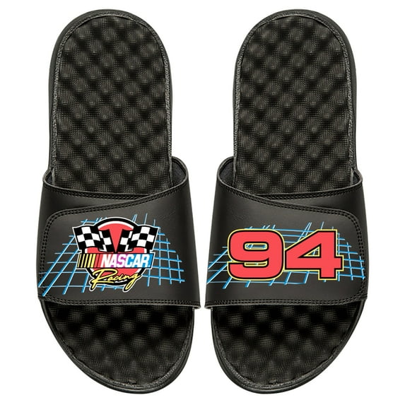 Men's ISlide Black NASCAR Vintage 94 Slide Sandals