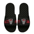thumbnail image 1 of Men's ISlide Black NC State Wolfpack Distressed Slide Sandals, 1 of 1