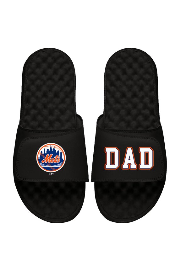 Men's ISlide Black New York Mets Dad Slide Sandals