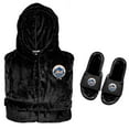 thumbnail image 1 of Men's ISlide  Black New York Mets Hooded Phantom Robe & Fur Slide Bundle, 1 of 1