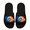 thumbnail image 1 of Men's ISlide Black New York Mets Spray Paint Slide Sandals, 1 of 1