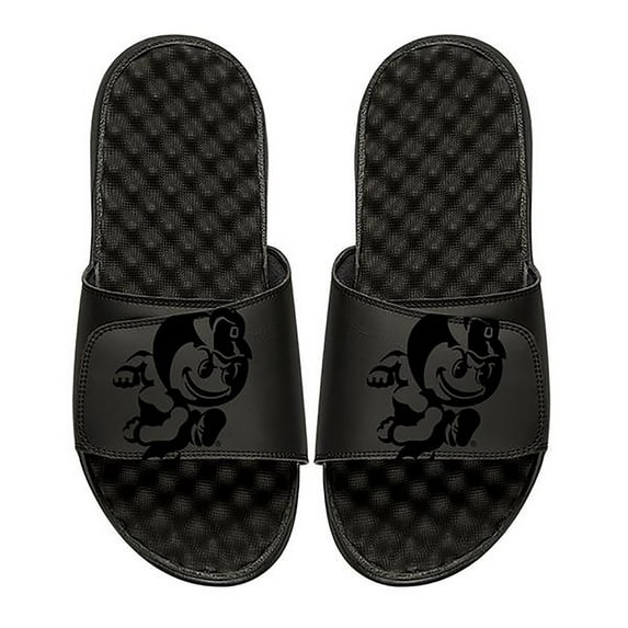 Men's ISlide Black Ohio State Buckeyes Brutus Slide Sandals