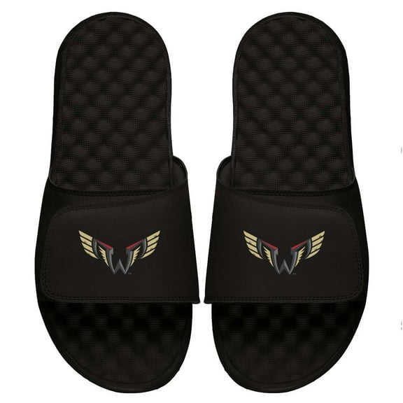 Men's ISlide Black Philadelphia Wings Primary Logo Slide Sandals