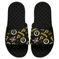 thumbnail image 1 of Men's ISlide Black Pittsburgh Pirates Loudmouth Logo Slide Sandals, 1 of 1