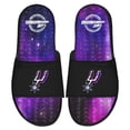 thumbnail image 1 of Men's ISlide  Black San Antonio Spurs Galaxy Gel Slide Sandals, 1 of 1
